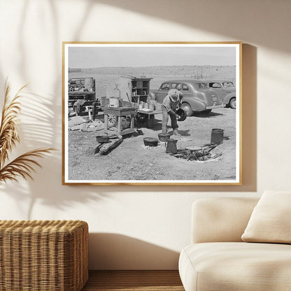 Camp Cook Preparing Meals at Walking X Ranch 1939