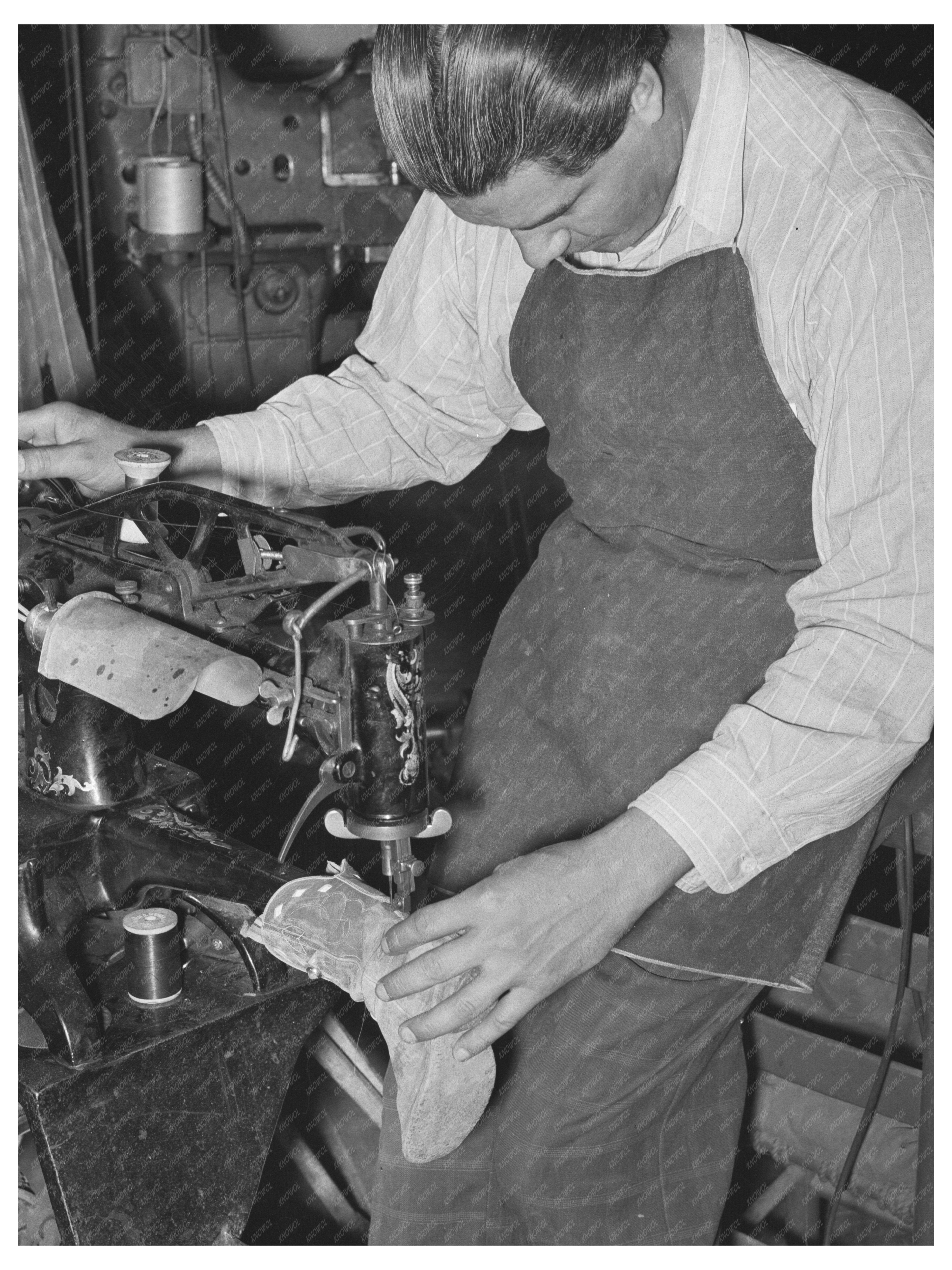 Child Cowboy Boots Repair in Alpine Texas May 1939