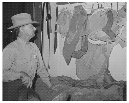 Vintage Saddle Shop in Alpine Texas May 1939
