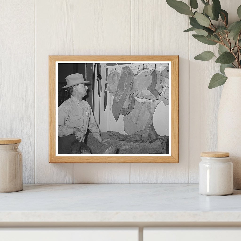 Vintage Saddle Shop in Alpine Texas May 1939