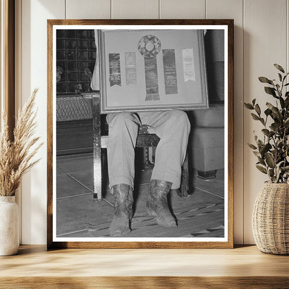Henry Fletcher with Cattle Awards Marfa Texas May 1939