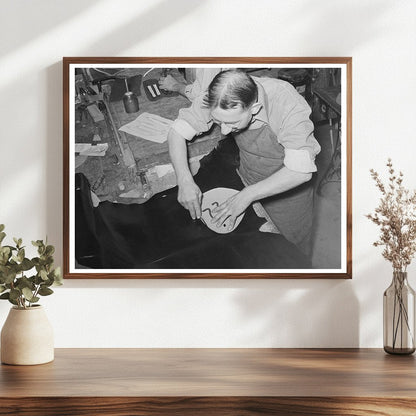 Boot Shop in Alpine Texas 1939 Vintage Photograph