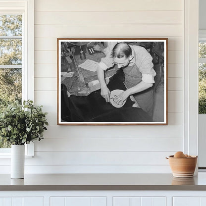 Boot Shop in Alpine Texas 1939 Vintage Photograph