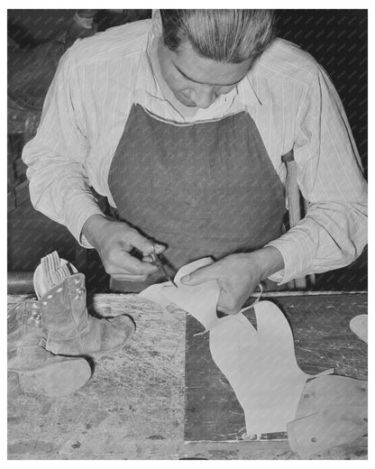 Saddle Shop in Alpine Texas May 1939 Cowboy Boot Repair