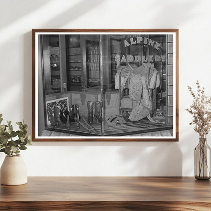 1939 Vintage Saddle and Ranch Supply Store Display Alpine Texas