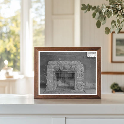 Vintage Fireplace in Ranch House Marfa Texas 1939