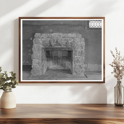 Vintage Fireplace in Ranch House Marfa Texas 1939