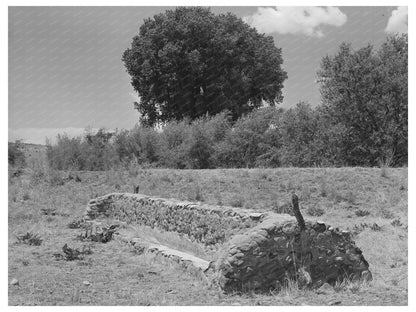 Vintage Feed Trough on Marfa Ranch Texas May 1939