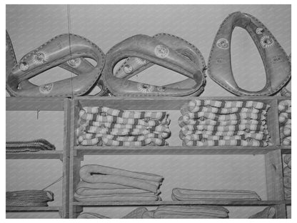 Horse Collars and Blankets in Alpine Texas 1939