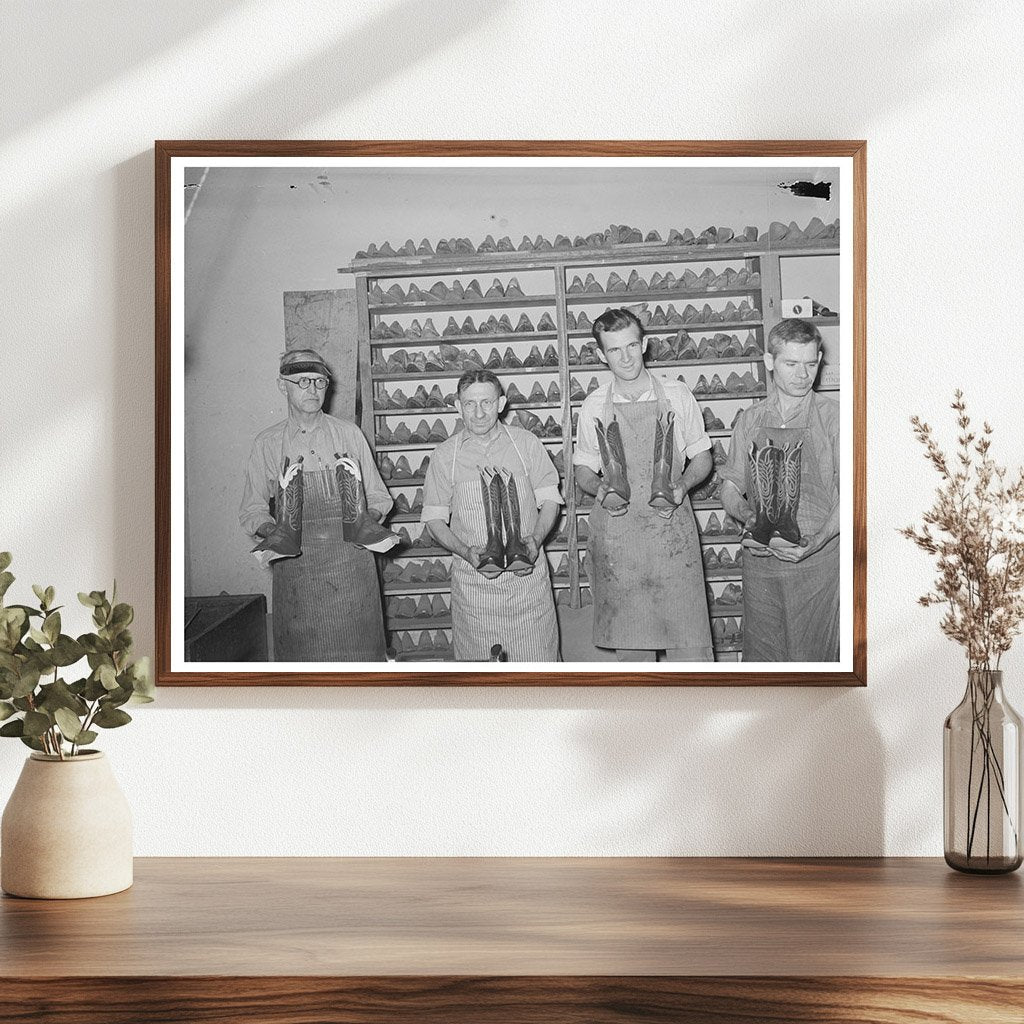 1939 Bootmaking Shop Workers in Alpine Texas