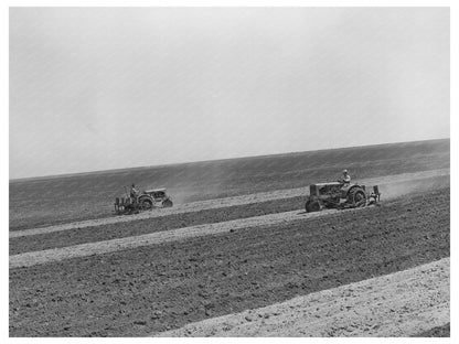 Tractor Farming on 4900-Acre Ranch Ralls Texas 1939