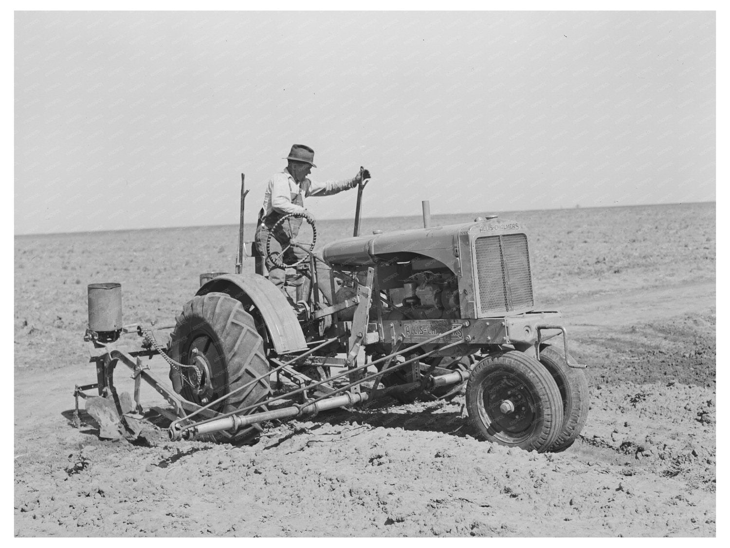 Tractor on 4900-Acre Farm Near Ralls Texas May 1939