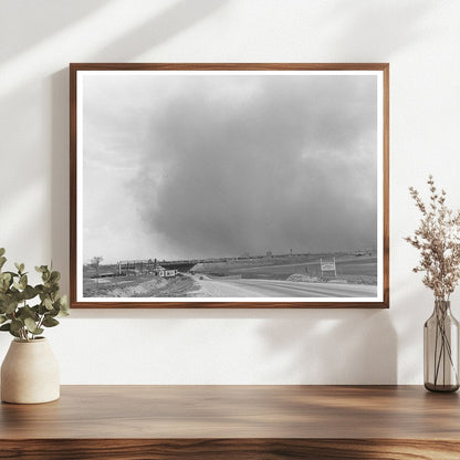 Dust Storm Over Lubbock Texas May 1939 Vintage Photograph