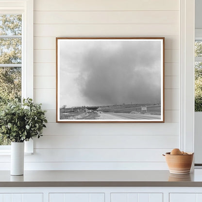 Dust Storm Over Lubbock Texas May 1939 Vintage Photograph