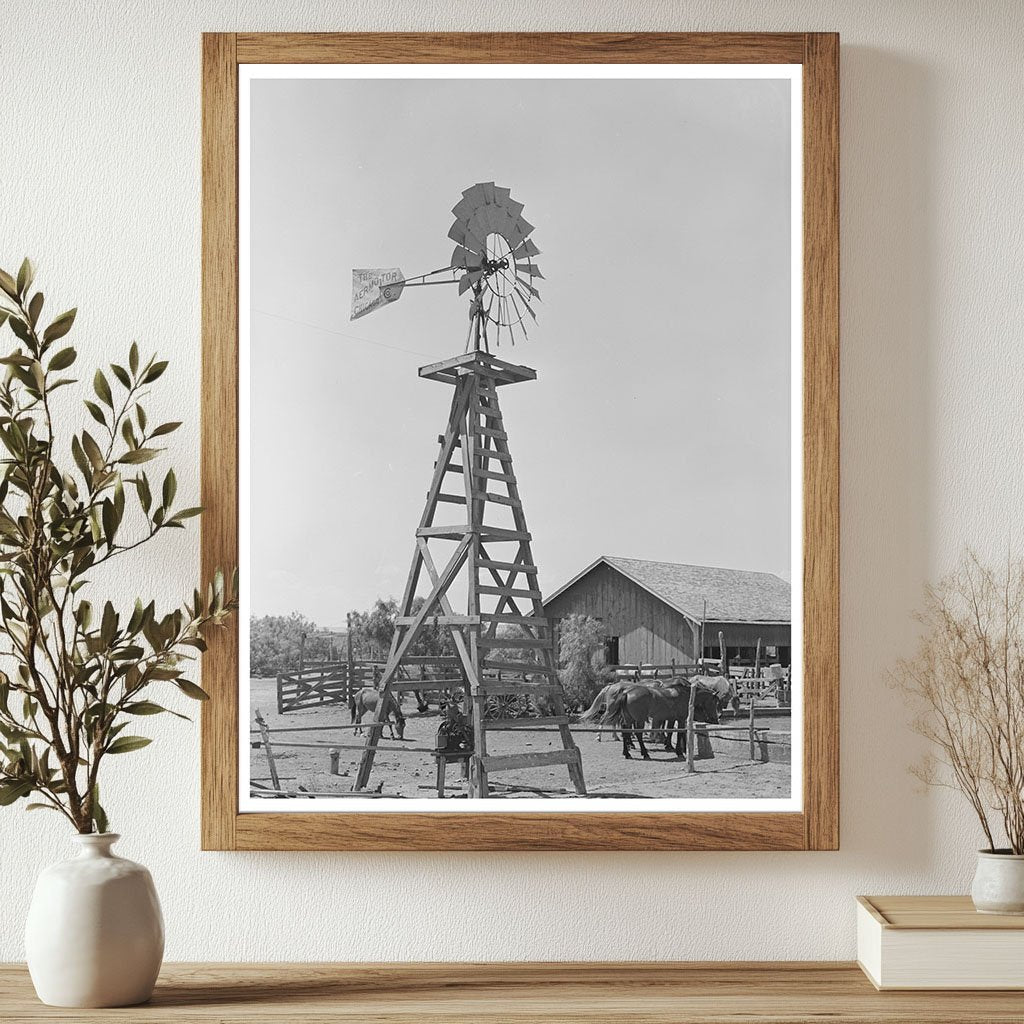 Vintage 1939 Texas Ranch with Windmill and Barn