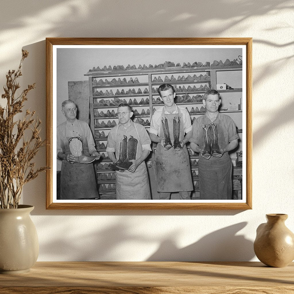 Bootmakers at Work in Alpine Texas May 1939