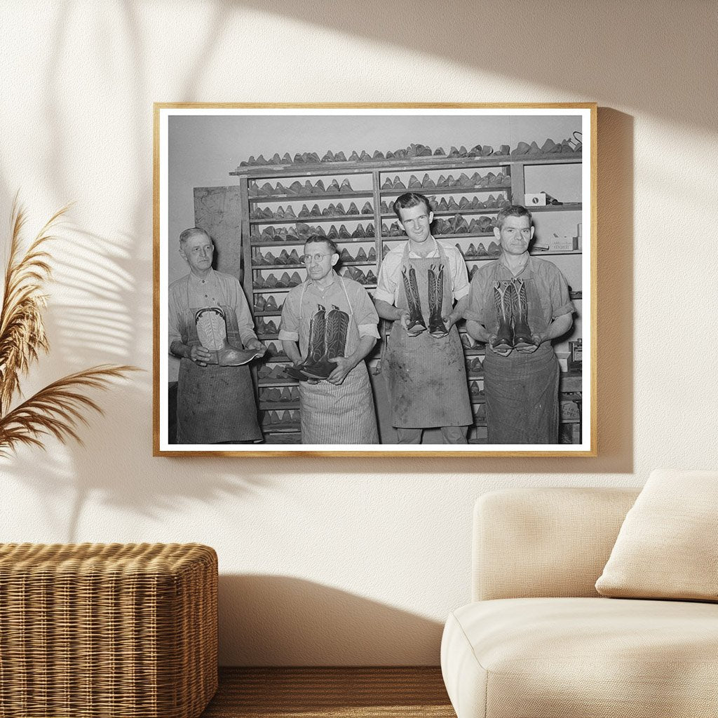 Bootmakers at Work in Alpine Texas May 1939