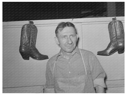 Alpine Texas Bootmaker Vintage Photo May 1939