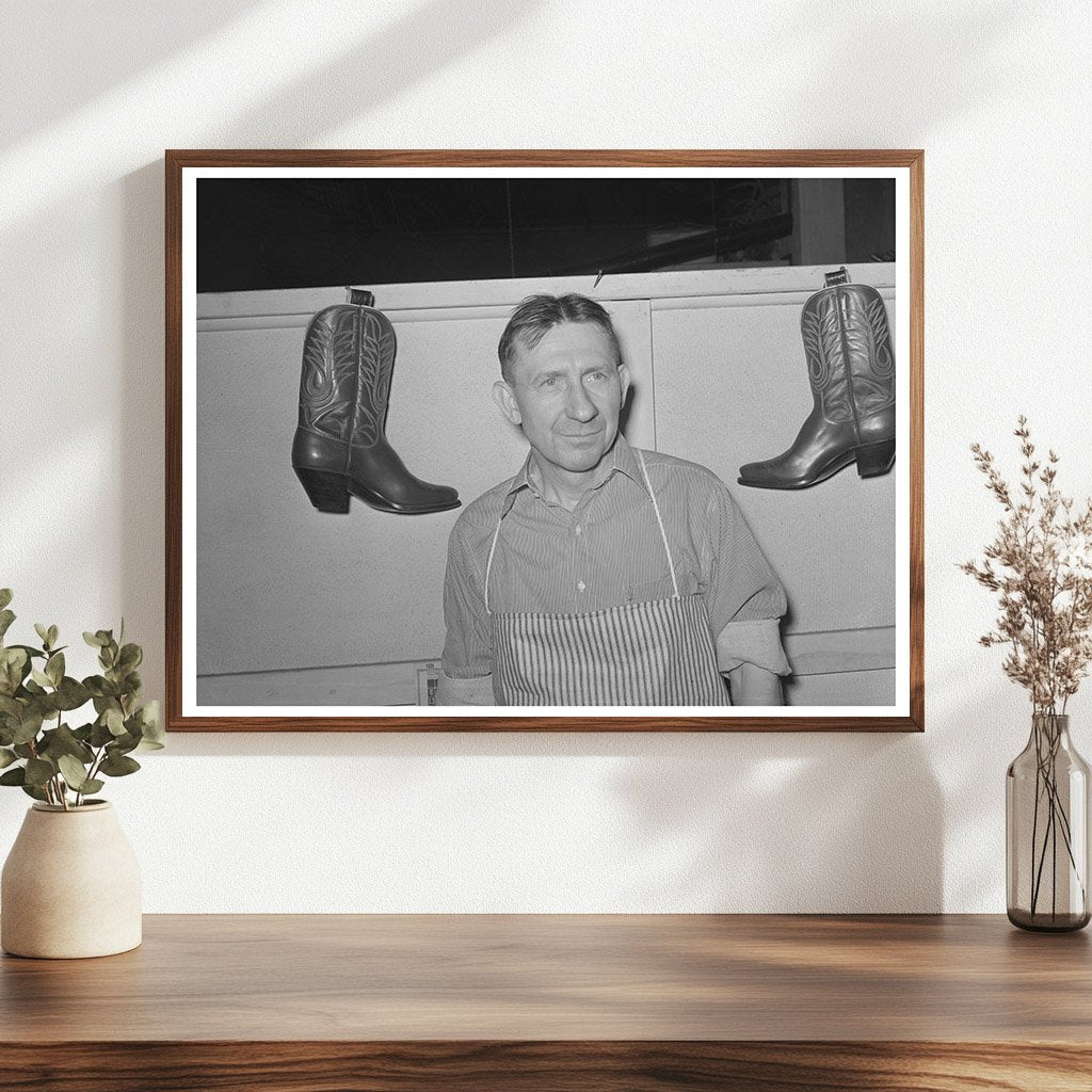 Alpine Texas Bootmaker Vintage Photo May 1939