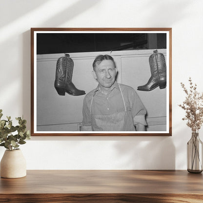 Alpine Texas Bootmaker Vintage Photo May 1939
