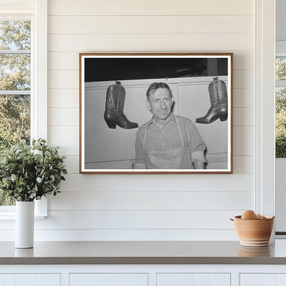 Alpine Texas Bootmaker Vintage Photo May 1939