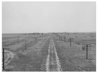 Railroad Scene in Great Plains Vernon Texas May 1939