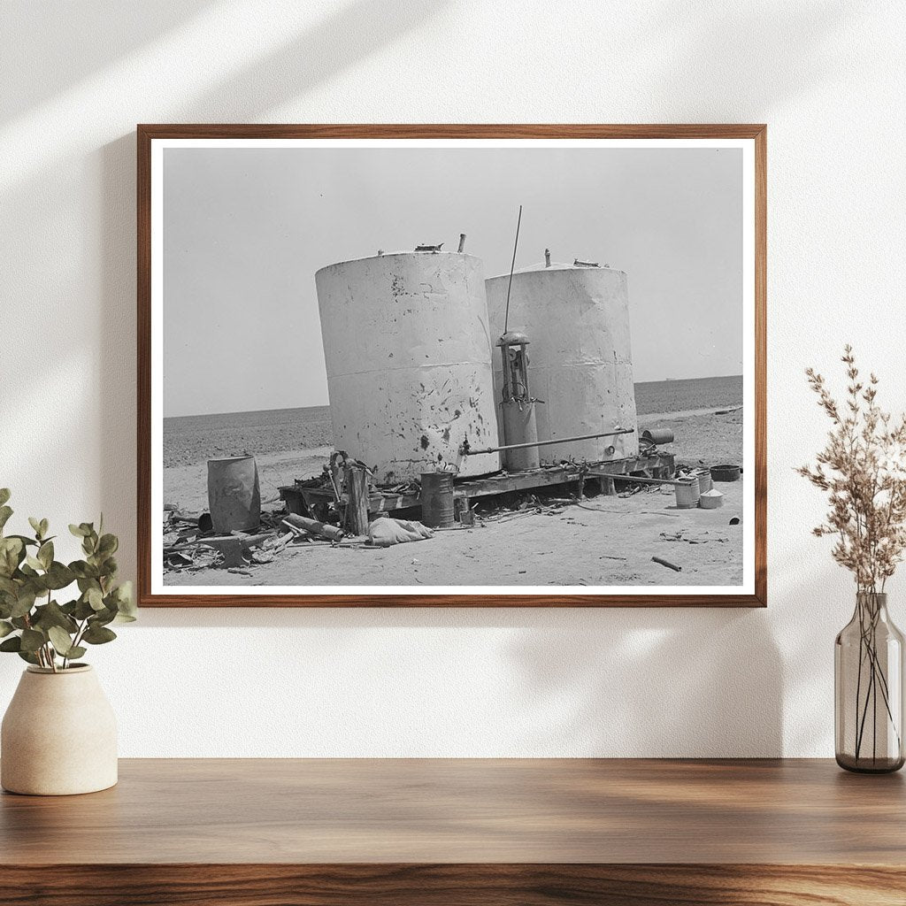 Gasoline Storage Tanks on Texas Farm May 1939