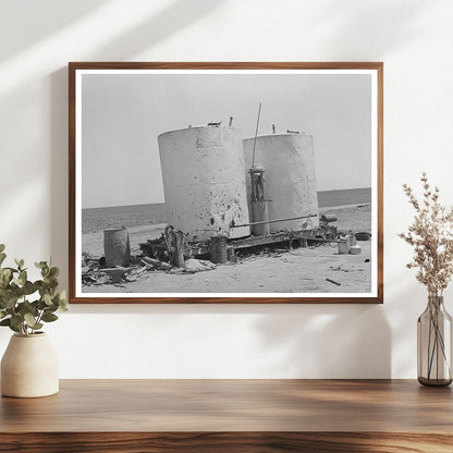 Gasoline Storage Tanks on Texas Farm May 1939