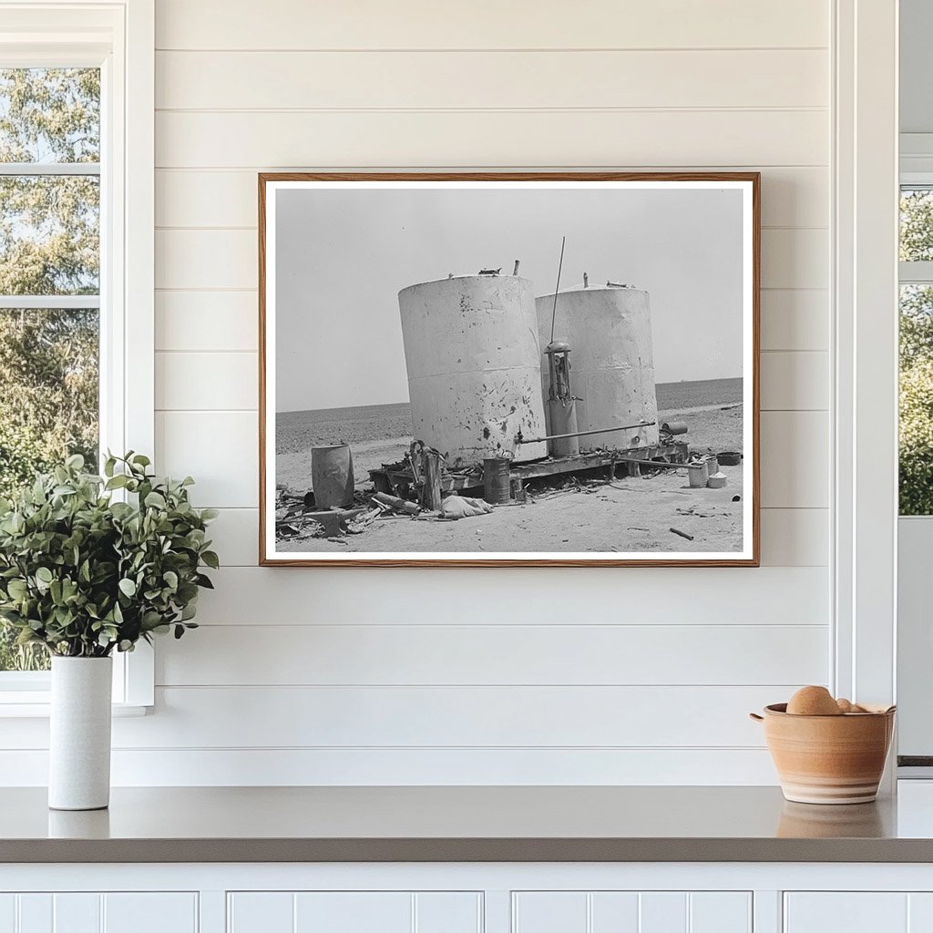 Gasoline Storage Tanks on Texas Farm May 1939