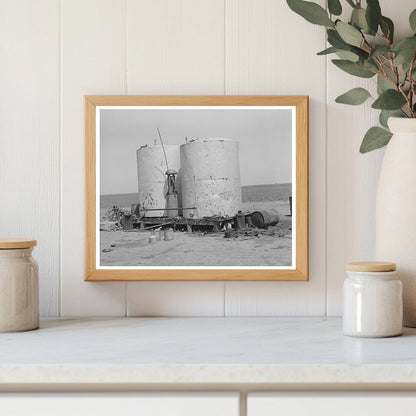 Gasoline Storage Tanks on Farm in Ralls Texas May 1939