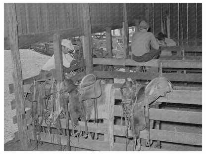 Saddle Room at SMS Ranch Spur Texas May 1939