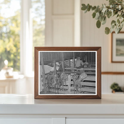 Saddle Room at SMS Ranch Spur Texas May 1939