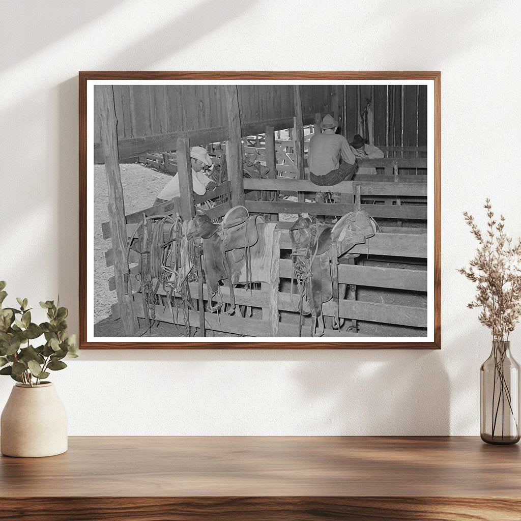 Saddle Room at SMS Ranch Spur Texas May 1939