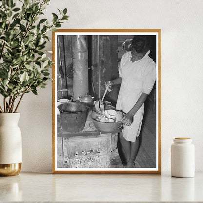 Daughter of Agricultural Laborer Washing Dishes 1939