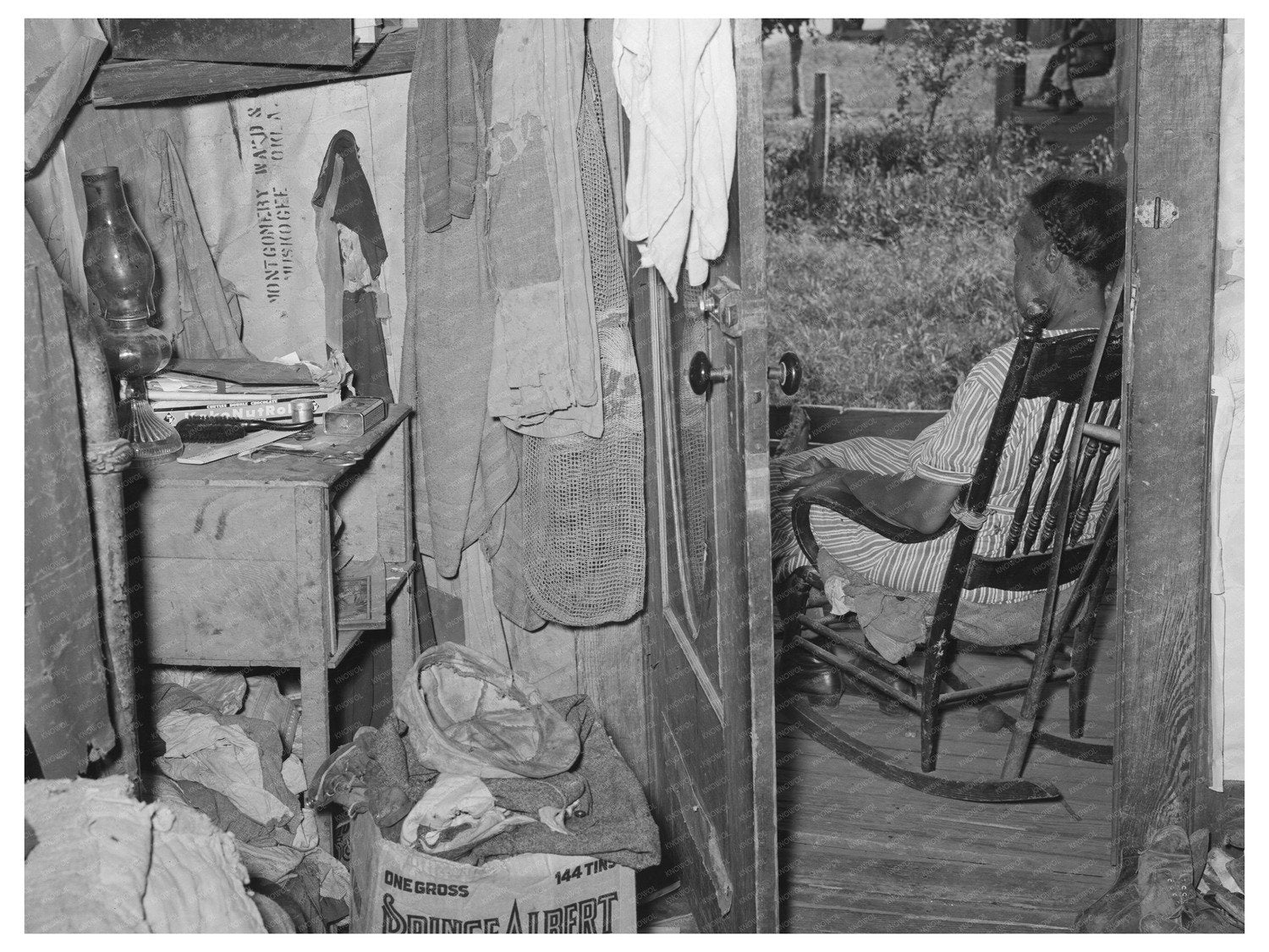 Bedroom of Agricultural Laborer Muskogee County 1939