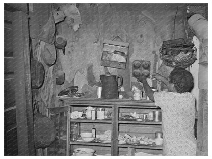 Vintage Kitchen Cabinet of Agricultural Laborer Muskogee 1939