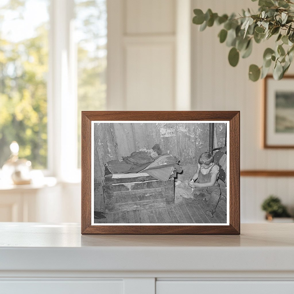 Migrant Family in Front of Shack Oklahoma June 1939