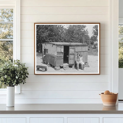 WPA Worker and Wife by Arkansas River June 1939