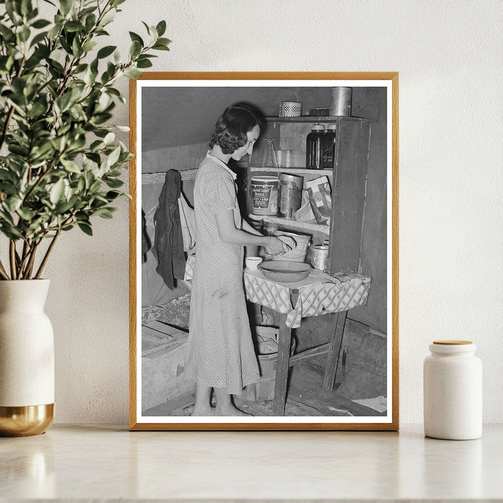 Wife of Day Laborer in Kitchen Arkansas River 1939