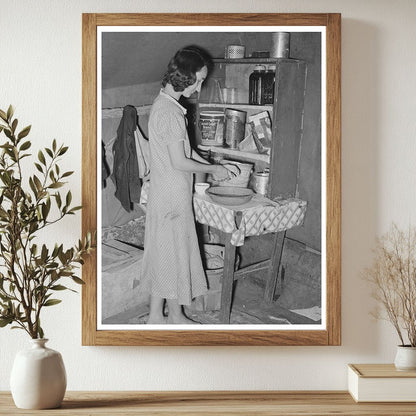 Wife of Day Laborer in Kitchen Arkansas River 1939