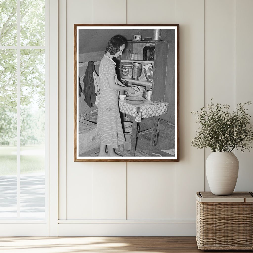 Wife of Day Laborer in Kitchen Arkansas River 1939