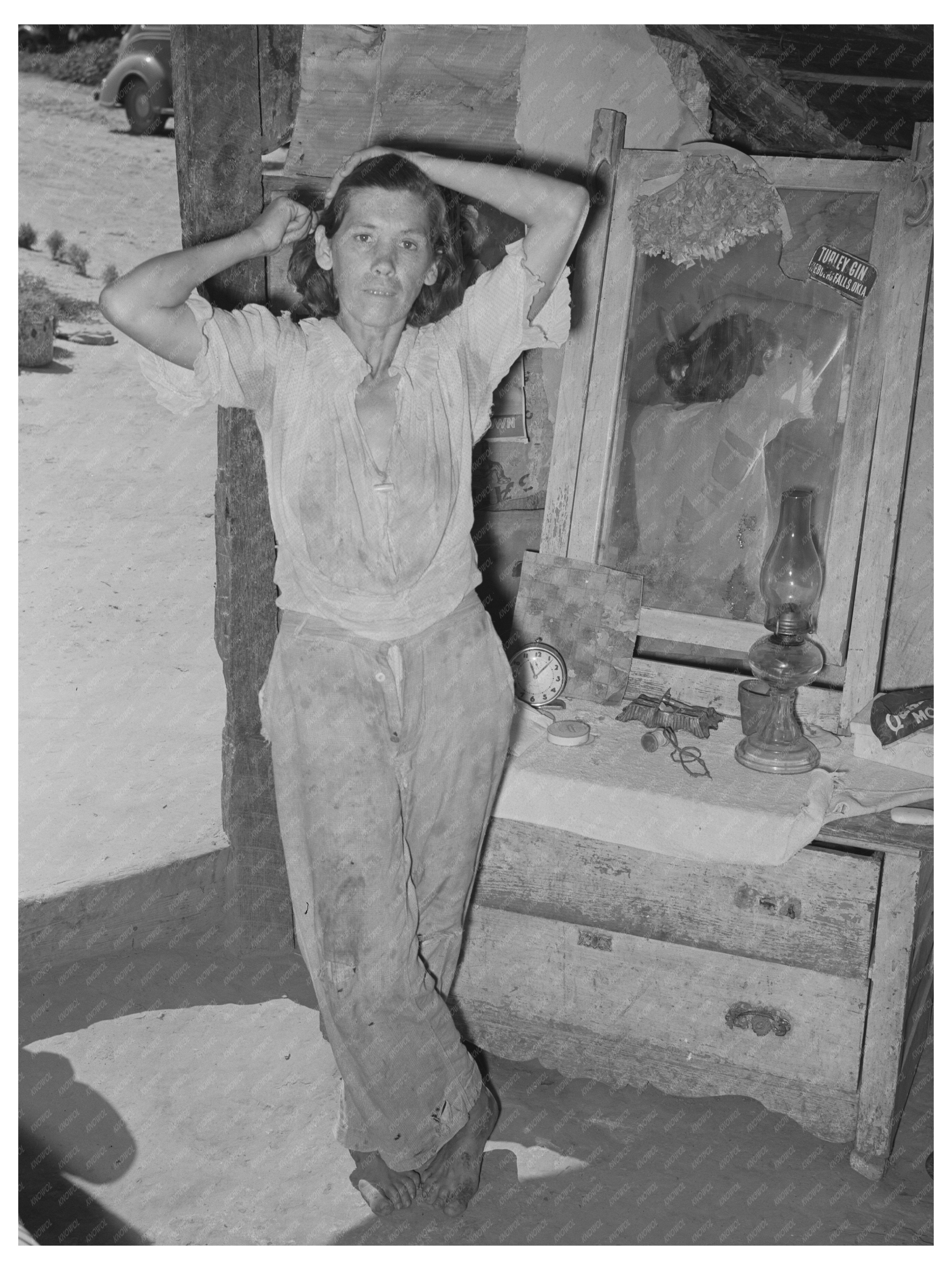 Wife of WPA Worker in Webbers Falls Oklahoma 1939