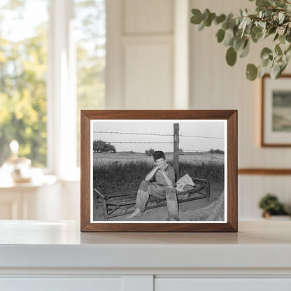 Son of Day Laborer in Oklahoma River Bottoms 1939