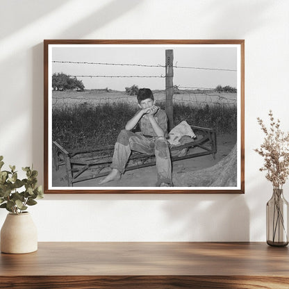Son of Day Laborer in Oklahoma River Bottoms 1939
