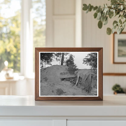Migrant Boys in Storm Cellar Muskogee County Oklahoma 1939