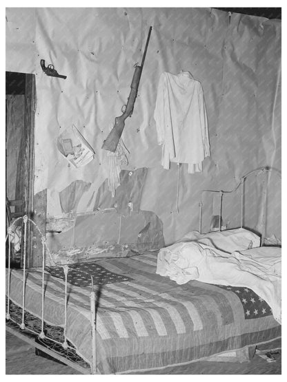 Tenant Farmer Bedroom in Warner Oklahoma 1939