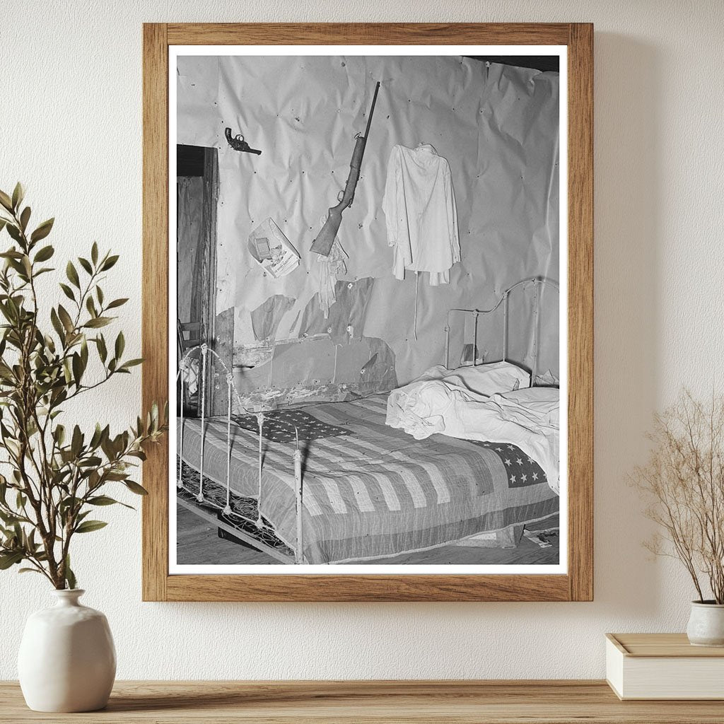 Tenant Farmer Bedroom in Warner Oklahoma 1939