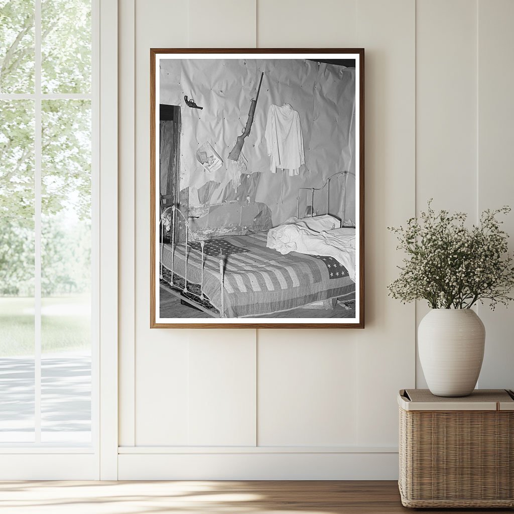 Tenant Farmer Bedroom in Warner Oklahoma 1939