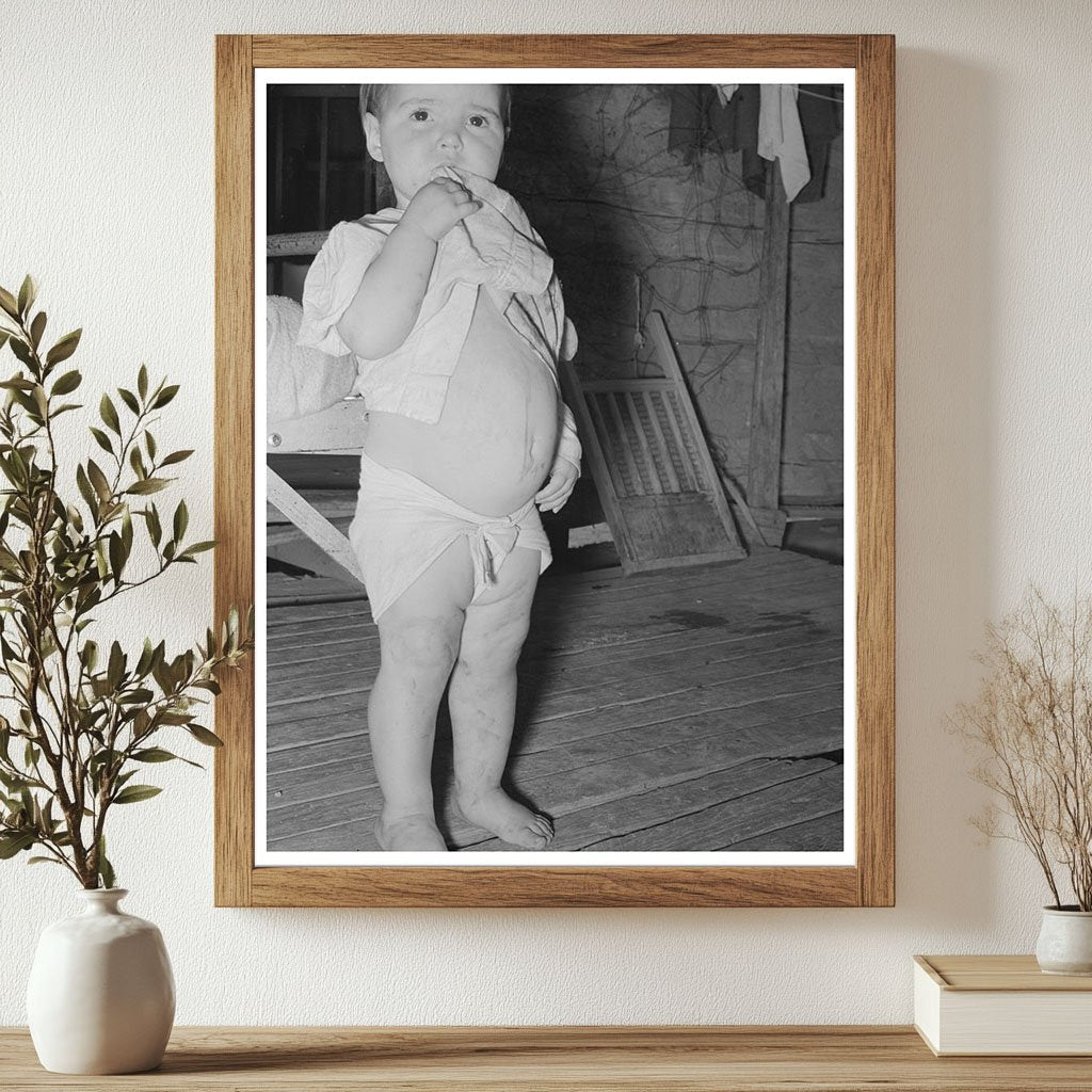 Child with malnutrition near Warner Oklahoma June 1939