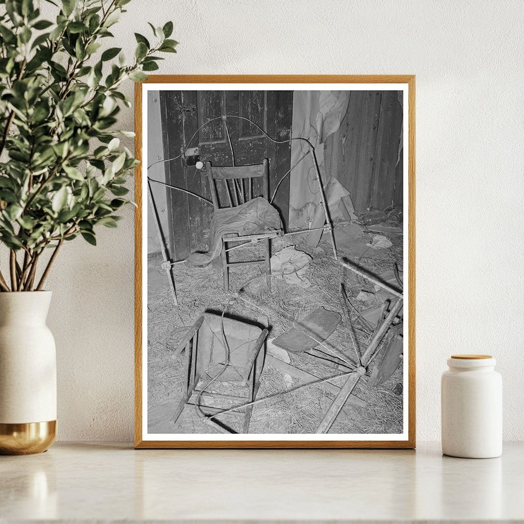 Abandoned Farmhouse Interior McIntosh County Oklahoma 1939